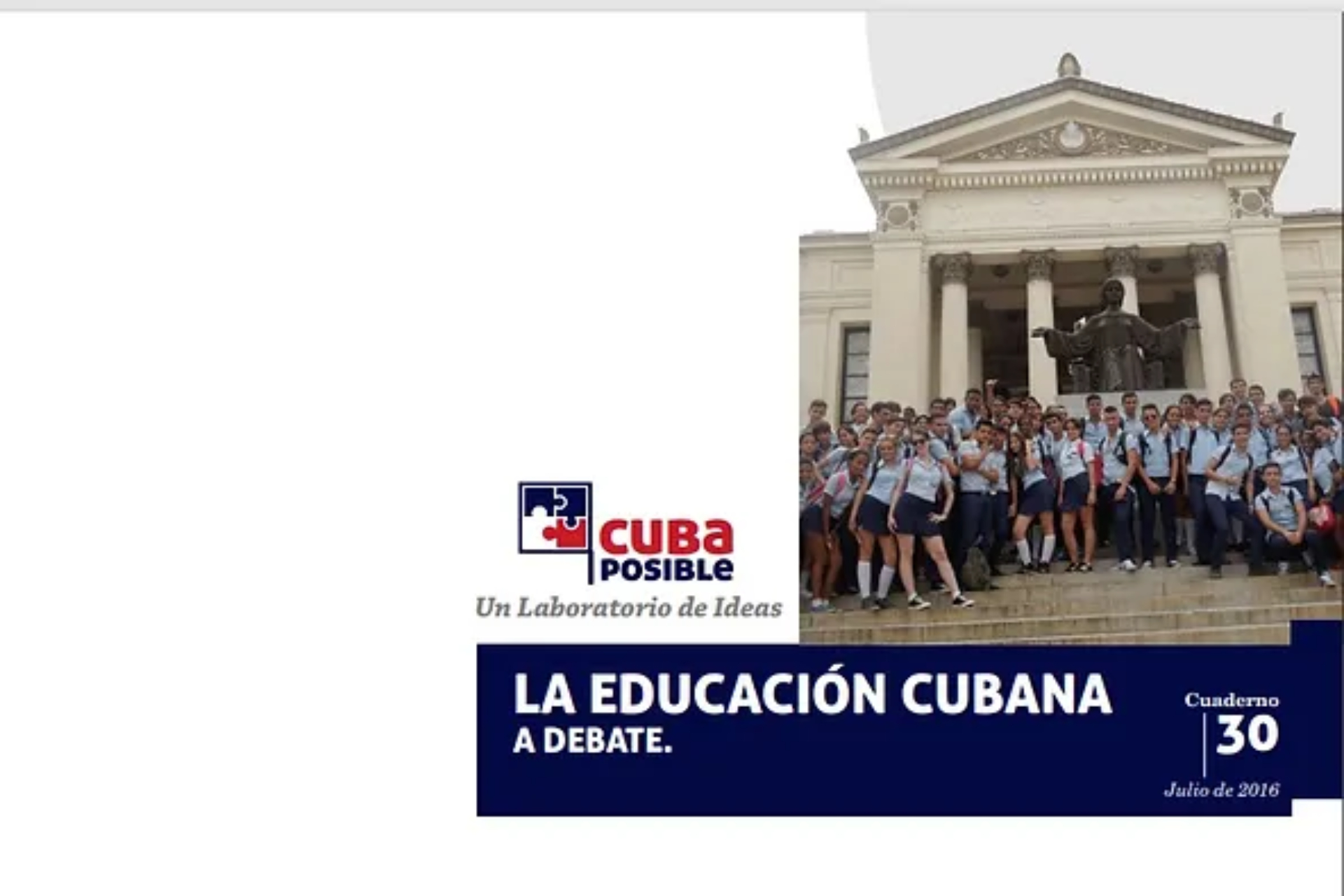 La educación cubana a debate