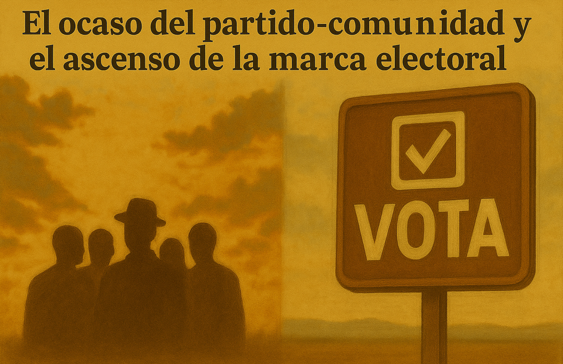 El ocaso del partido-comunidad y el ascenso de la marca electoral